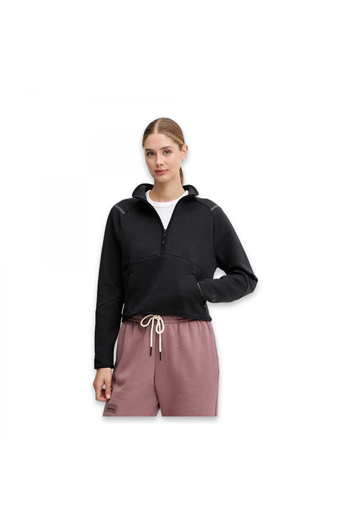 Under Armour 6003671 Unstoppable Flc Hz Full Zip Sweat Siyah Kadın Sweatshirt