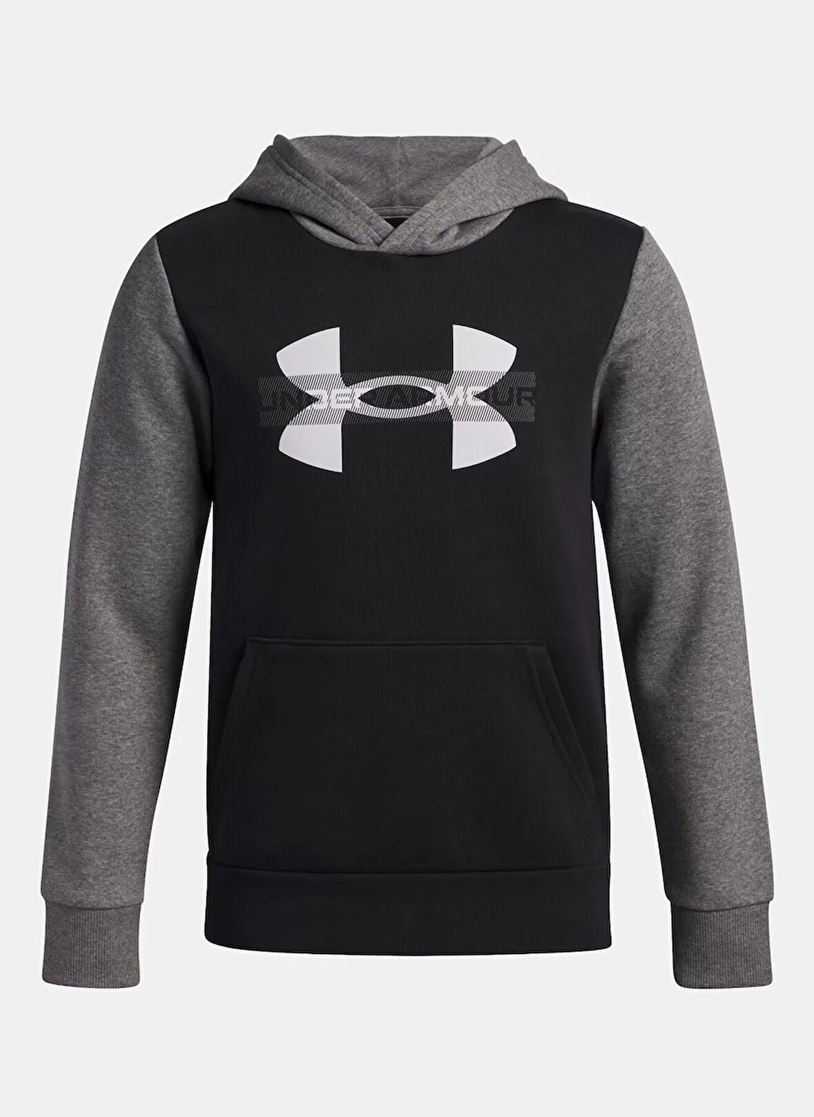Under Armour Düz Erkek Çocuk Siyah Sweatshırt 6004994-001-UA Rival Flc Cblck Grph