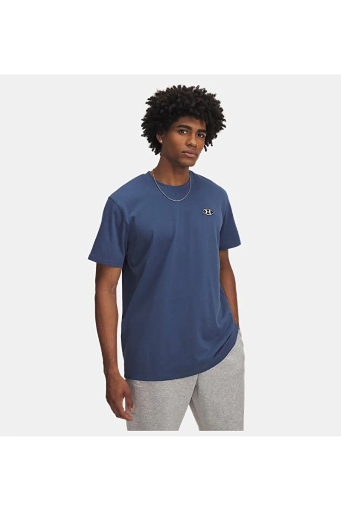 Erkek UA Heavyweight LC Patch Kısa Kollu T-shirt 1382902-418