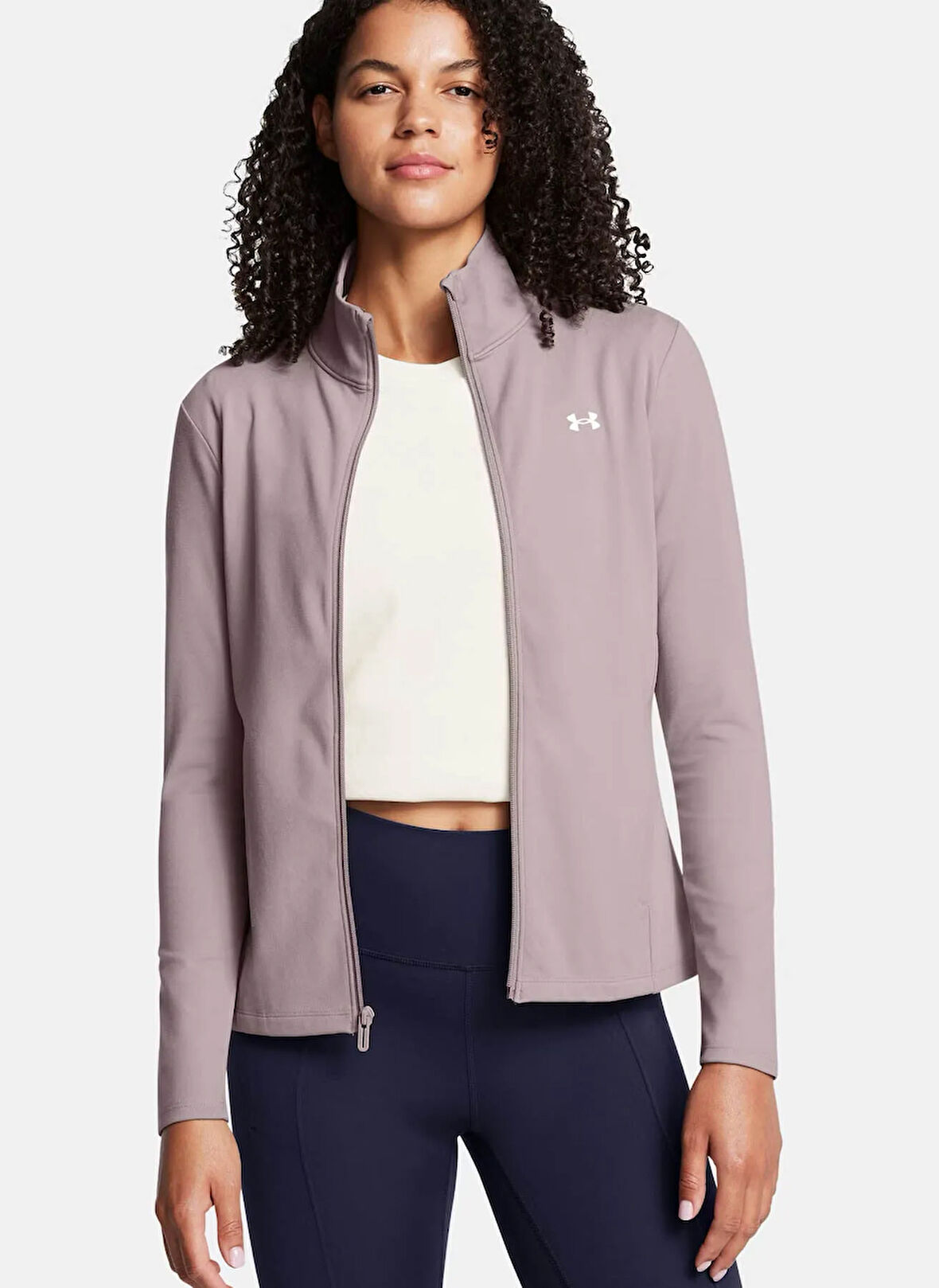 Under Armour 1388650-256-Motion Jacket EMEA Kahve Normal Düz Kadın Zip Ceket