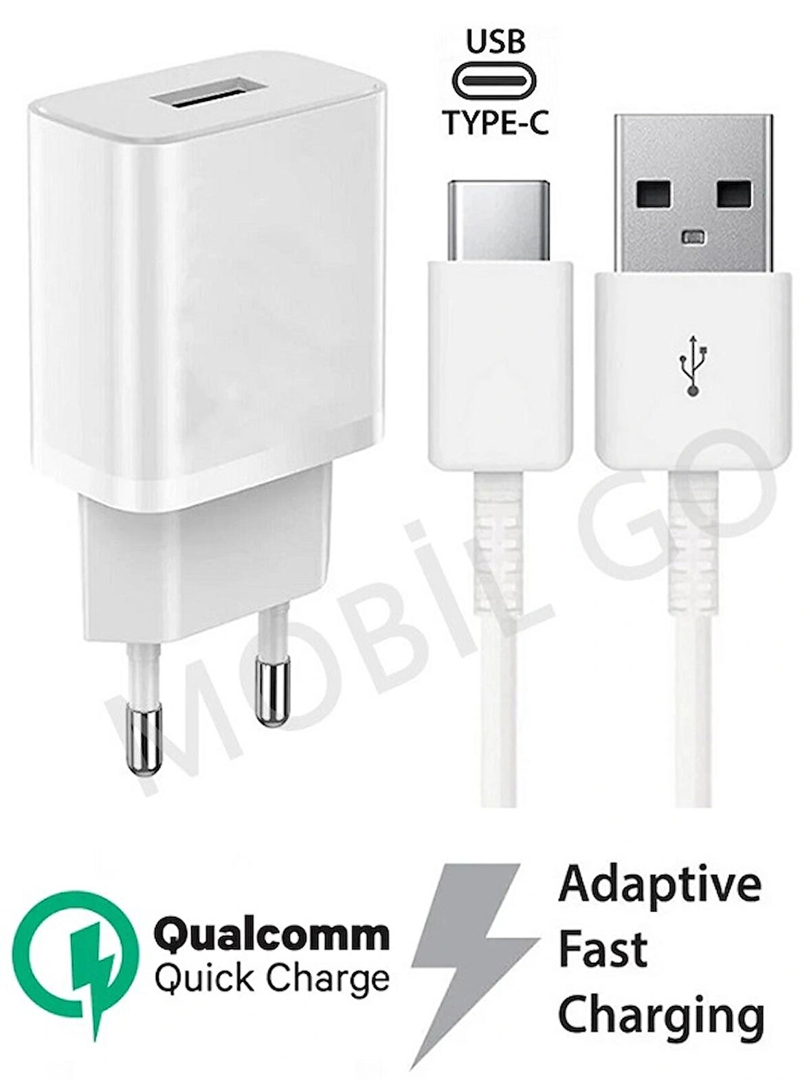 Omix X400 Uyumlu Hızlı Şarj Aleti Type C ŞARJ SET