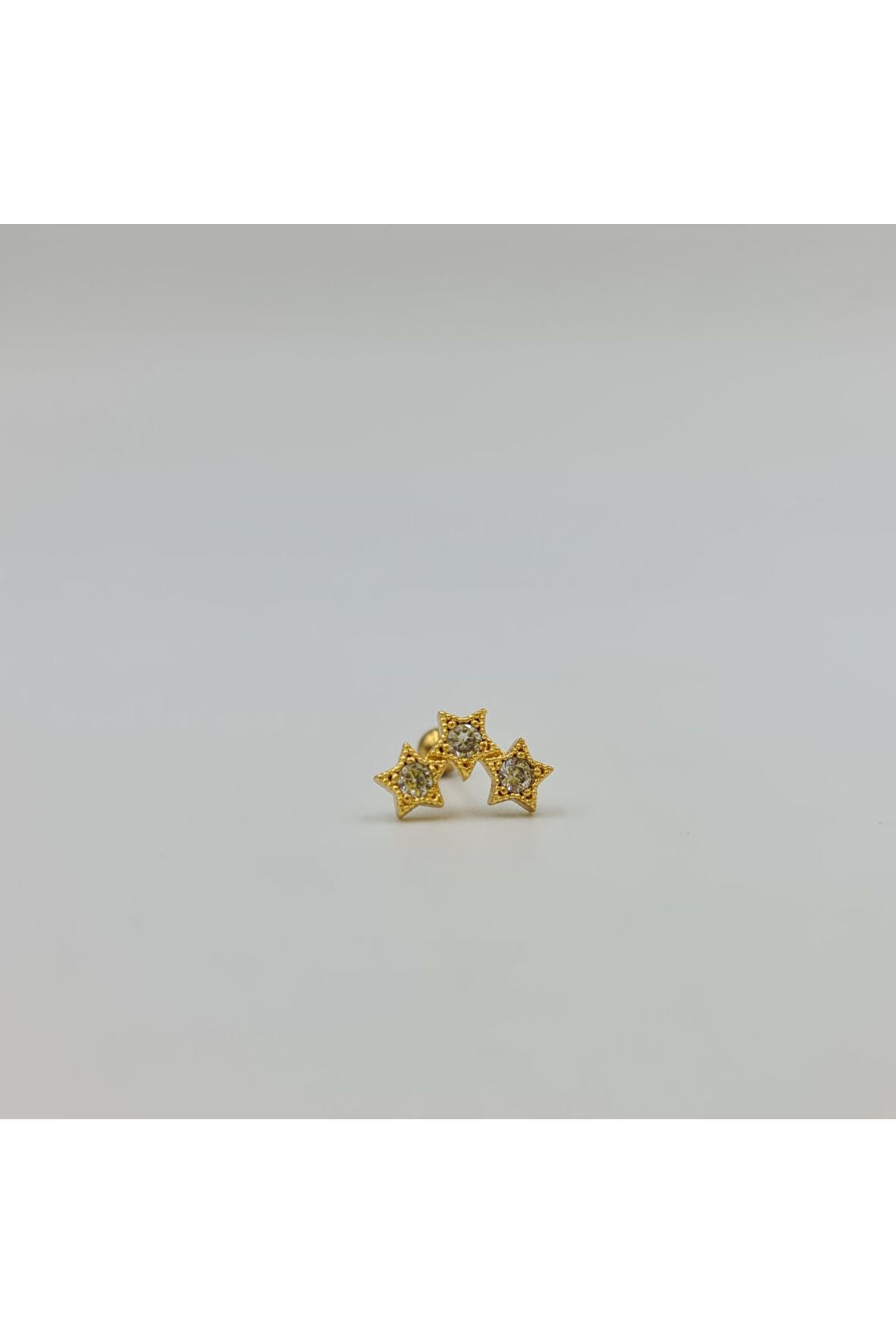 Cerrahi Çelik Yıldızlı Küpe Tragus Helix Kıkırdak Piercing