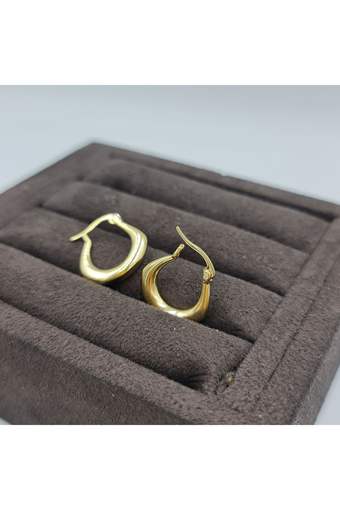 Altın Modeli Gold Günlük Kadın Halka Küpe