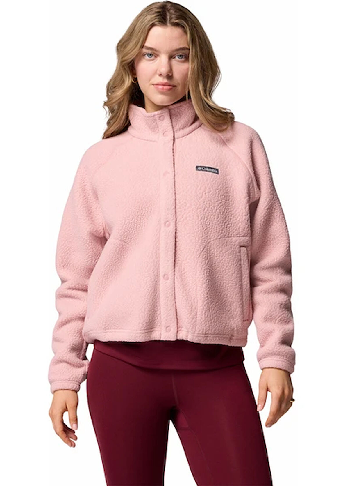 Columbia AL5610 JASPER RIDGE PEBBLED FLEECE FULL SNAP KADIN POLAR 2142391659