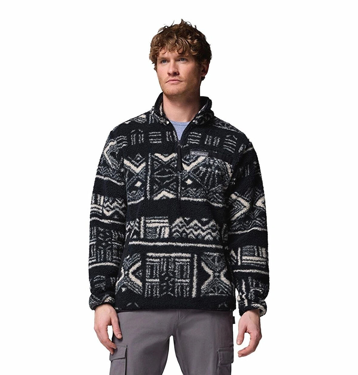 COLUMBIA AM3598 RUGGED RIDGE HIGH PILE HALF ZIP 2135471010