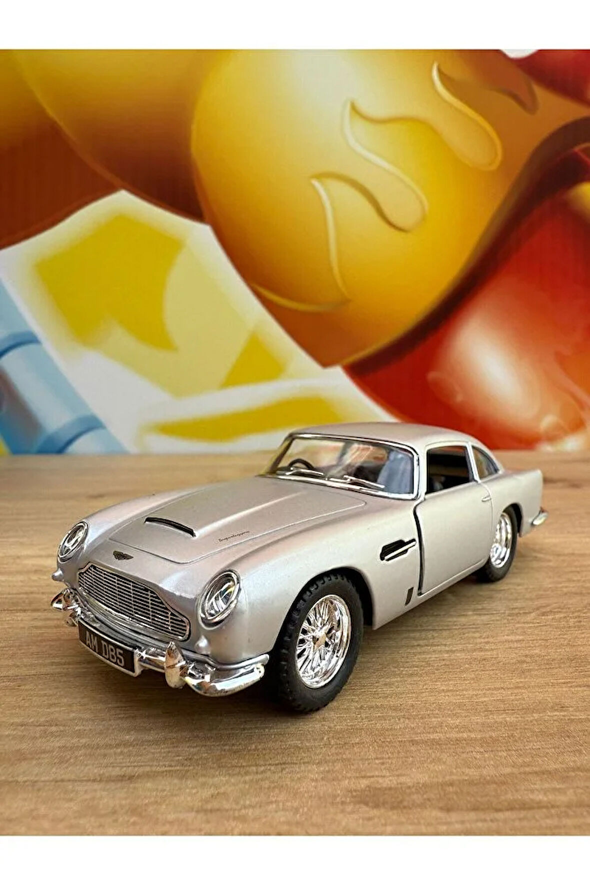 1963 Model Aston Martin DB5 Diecast Model Araba Çekbırak Açılan Kapılar Aston Martın Araba