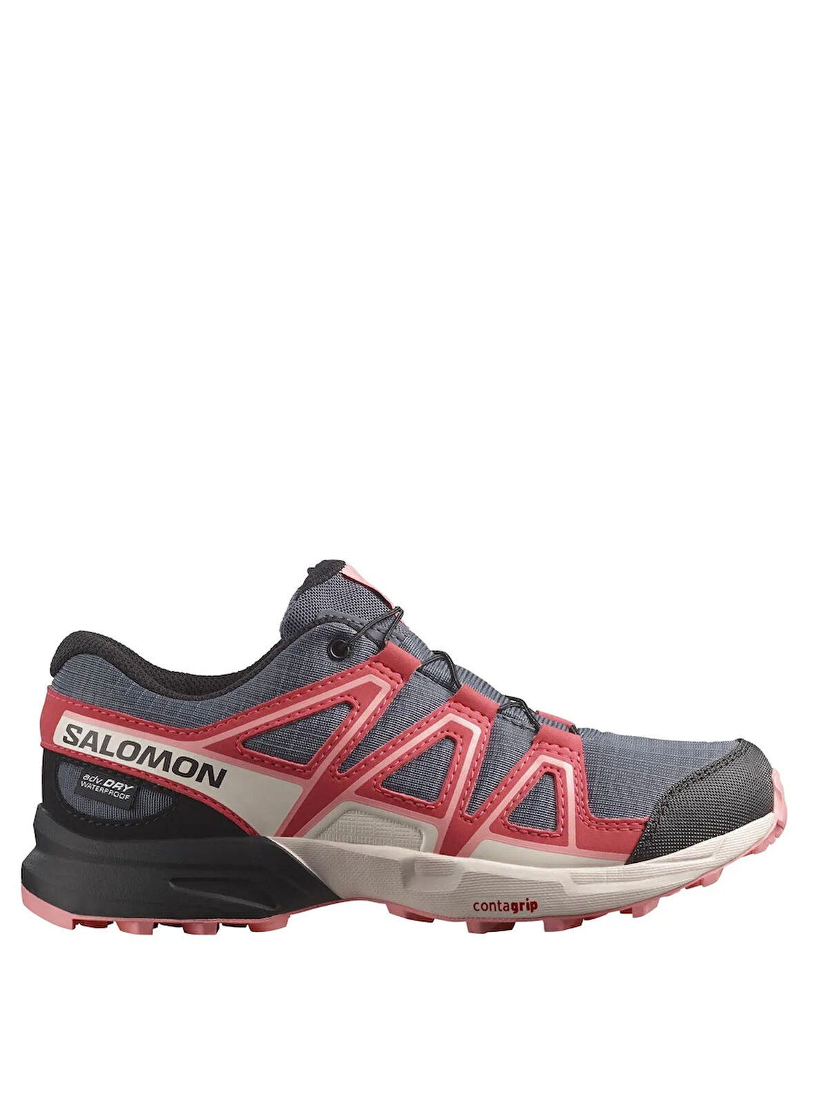 Salomon Gri - Pembe Kız Çocuk Outdoor Ayakkabısı L47856600-SPEEDCROSS WATERPROOF