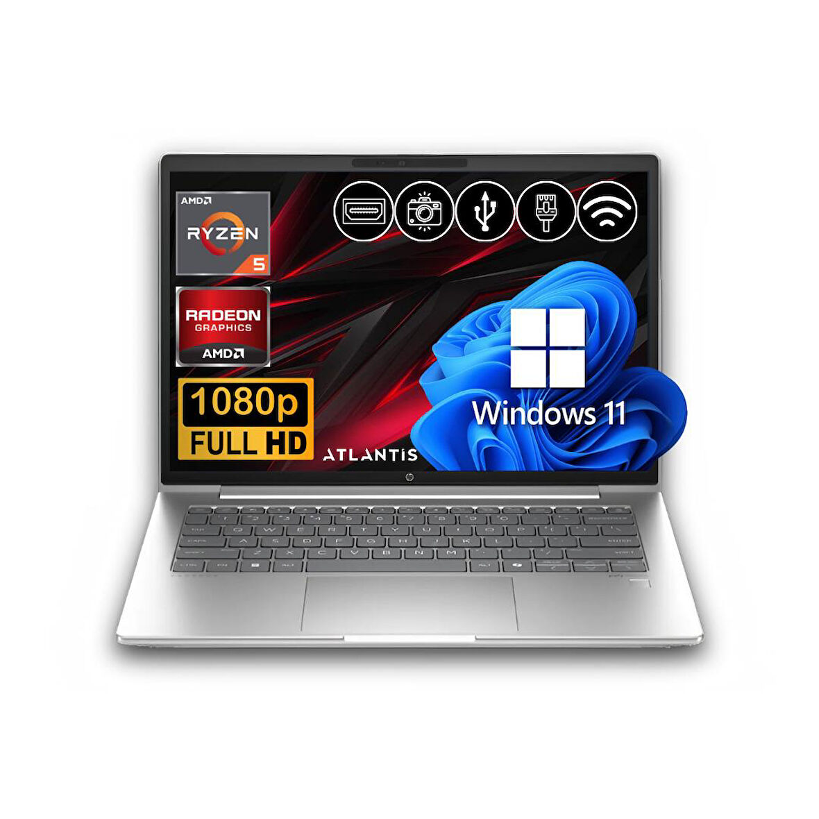 HP ProBook 445 G11 R5-7535U 16GB 2 TB M.2 SSD 9Y7C9ET ATL7  14" W11Pro Taşınabilir Bilgisayar 