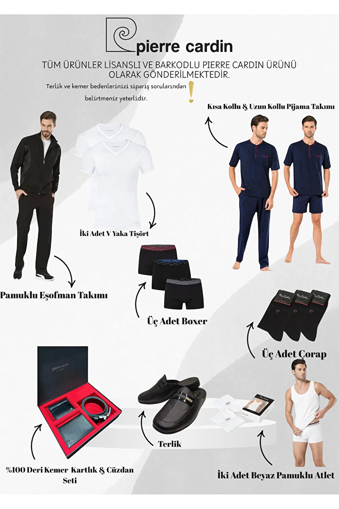 Erkek 9 Parça Kutulu ve Lisanslı Hediyelik & Çeyizlik Set L1.PC.004.102.CEY1