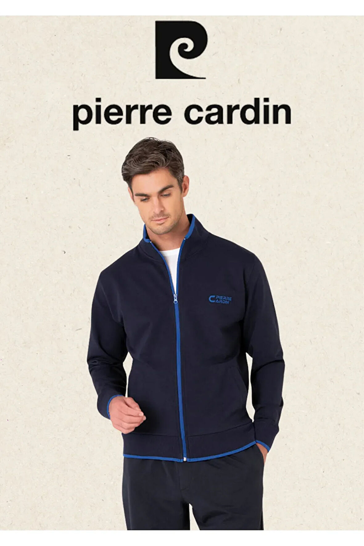 Erkek Giyim Regular Fit Önden Fermuarlı Pamuklu & Likralı Eşofman Takımı L1.PC.004.71.20