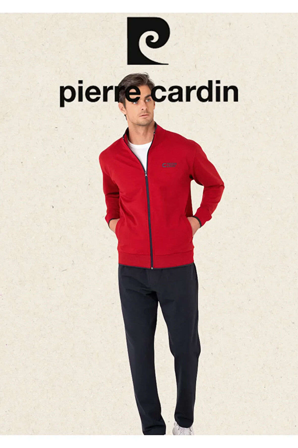 Erkek Giyim Regular Fit Önden Fermuarlı Pamuklu & Likralı Eşofman Takımı L1.PC.004.71.20