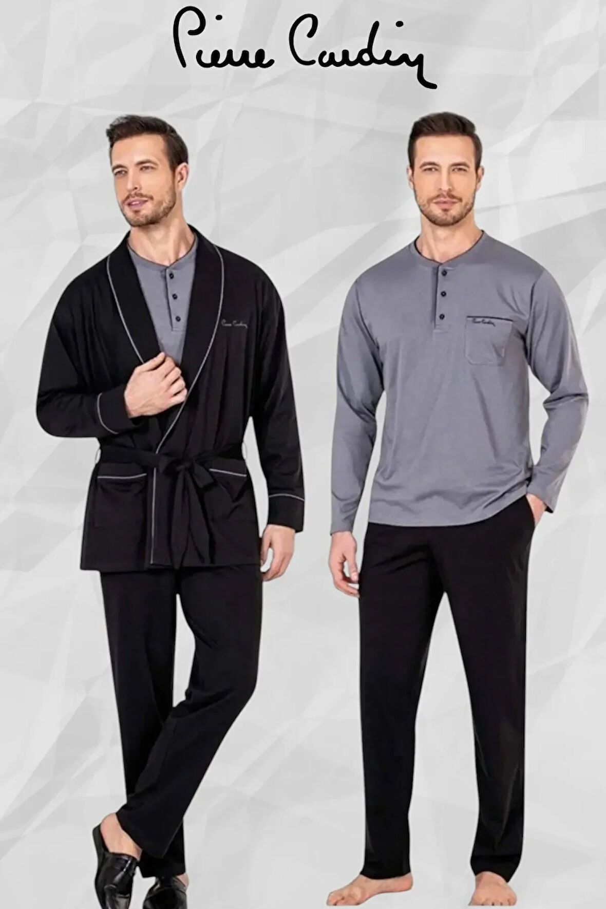 %100 Pamuk Damat 6lı Çeyiz Seti Robdöşambır & Pijama Takımı & İç Çamaşır Takım L1.PC.004.0A.12.18