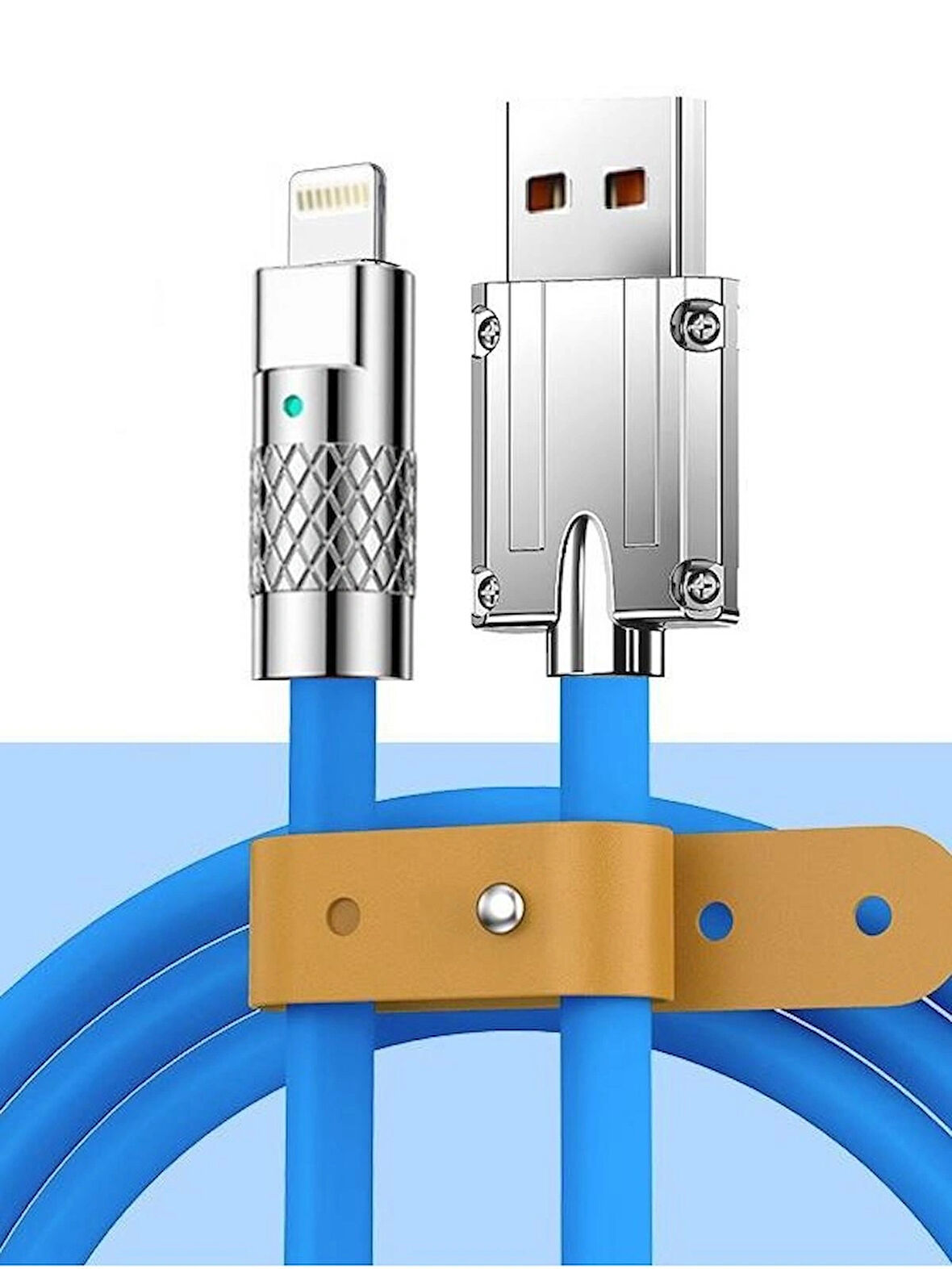 iPhone 12 / 12 Pro / 14 / 14 Pro uyumlu Lightning Kırılmaz Hızlı Şarj Kablosu Kopmaz 6a