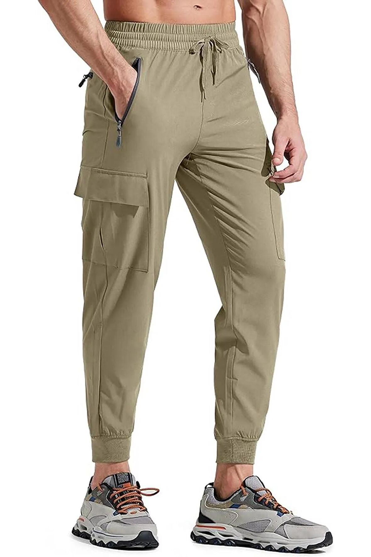 Ghassy Co. Erkek Quich Dry Running Athletic Dar Paça Joggers Hafif Outdoor Pantolon