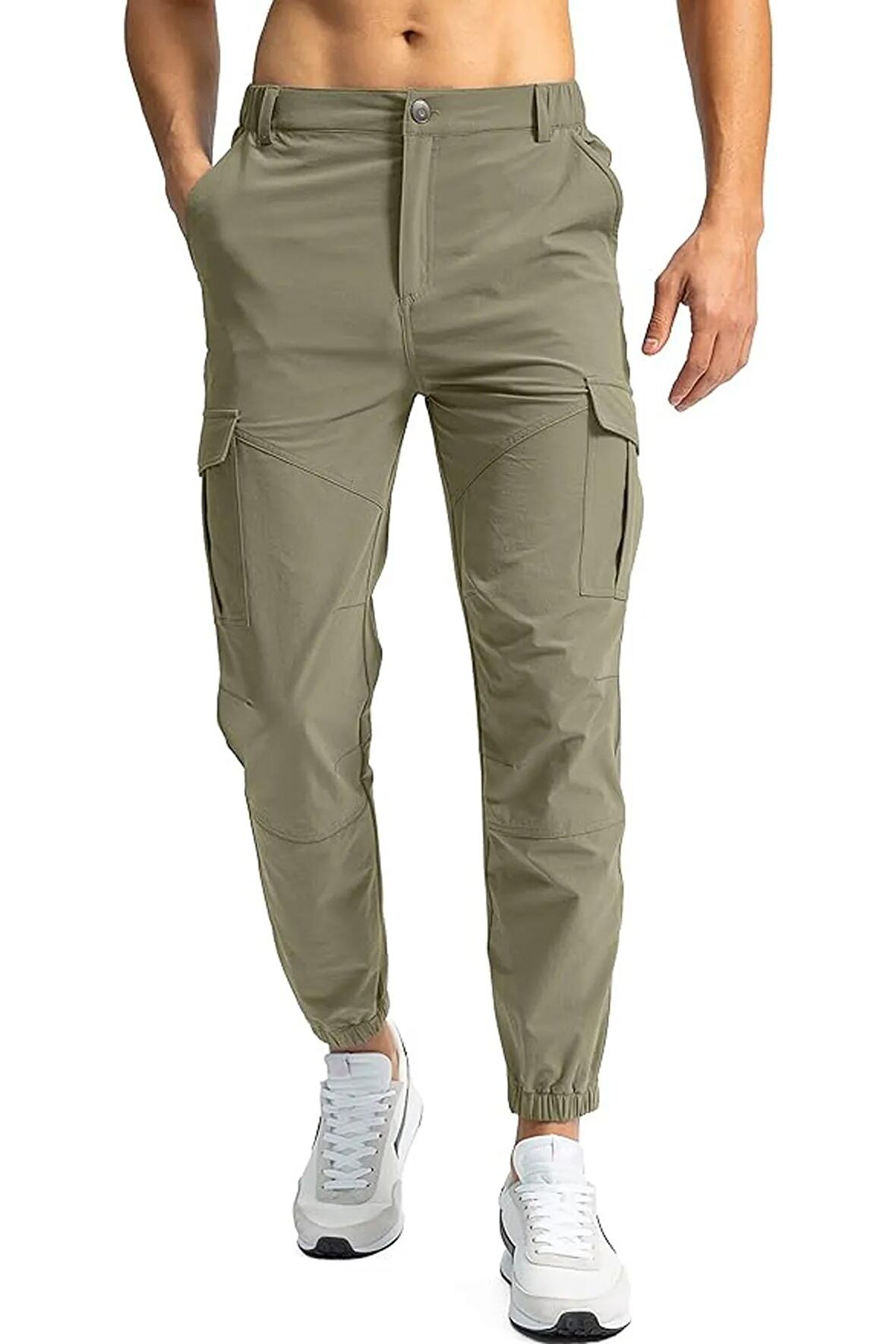 Ghassy Co. Erkek Doğa Yürüyüşü Golf Ultra Hafif Çok Amaçlı Cepli Kargo Pantolon