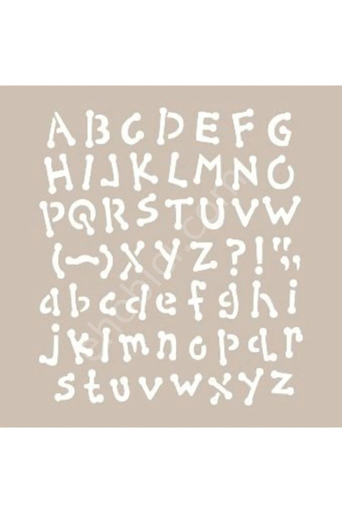 As426 - A4 Stencil Harfler