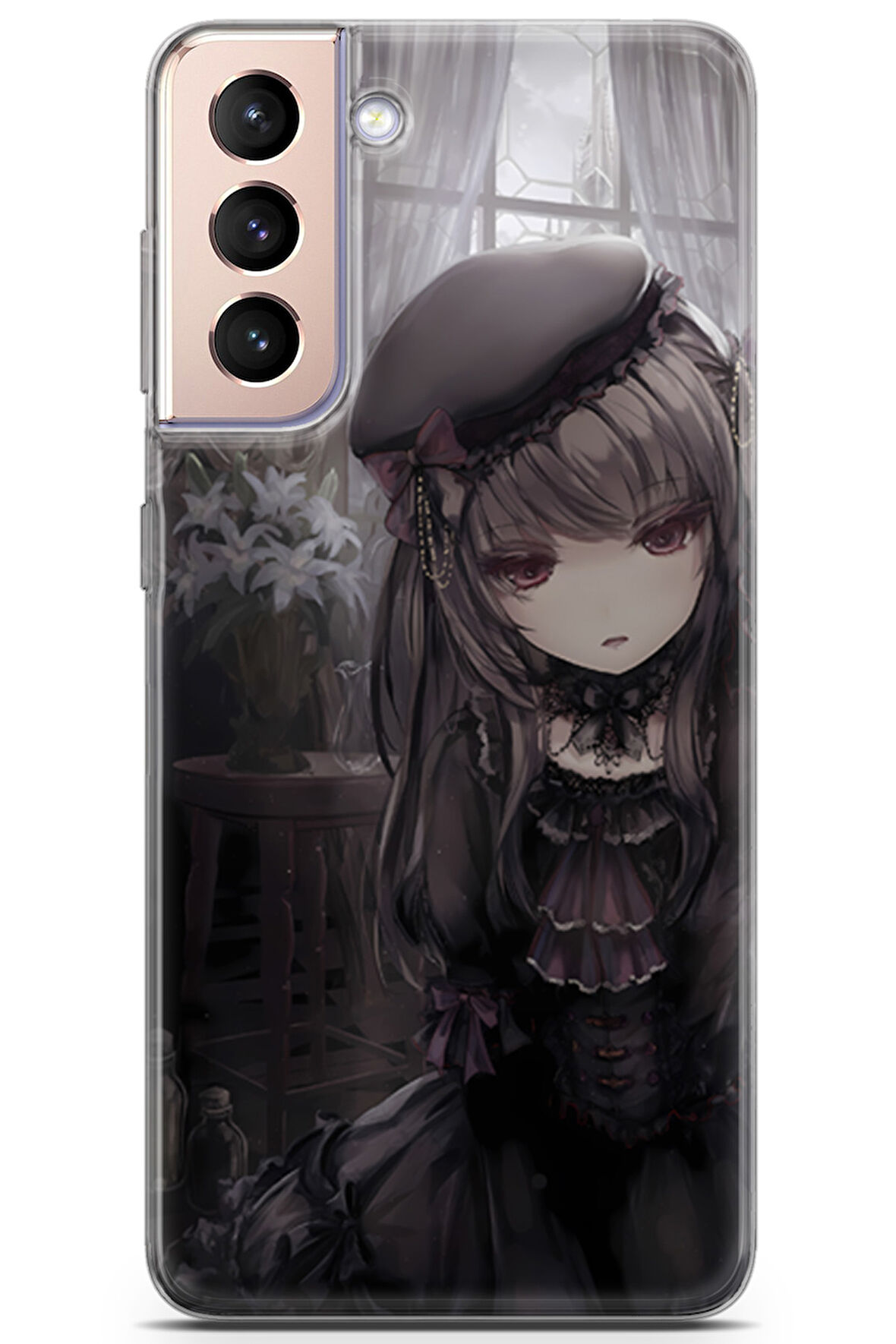 Samsung Galaxy S21 Plus uyumlu Girls 33 TPU Silikon Gotik Anime