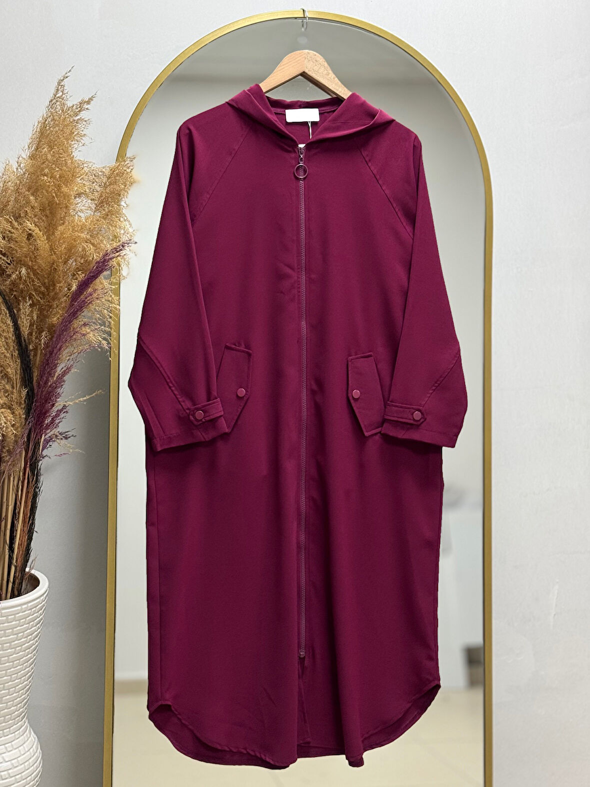 Asiye Reglan Kol Linda Kap-EL1862 Bordo