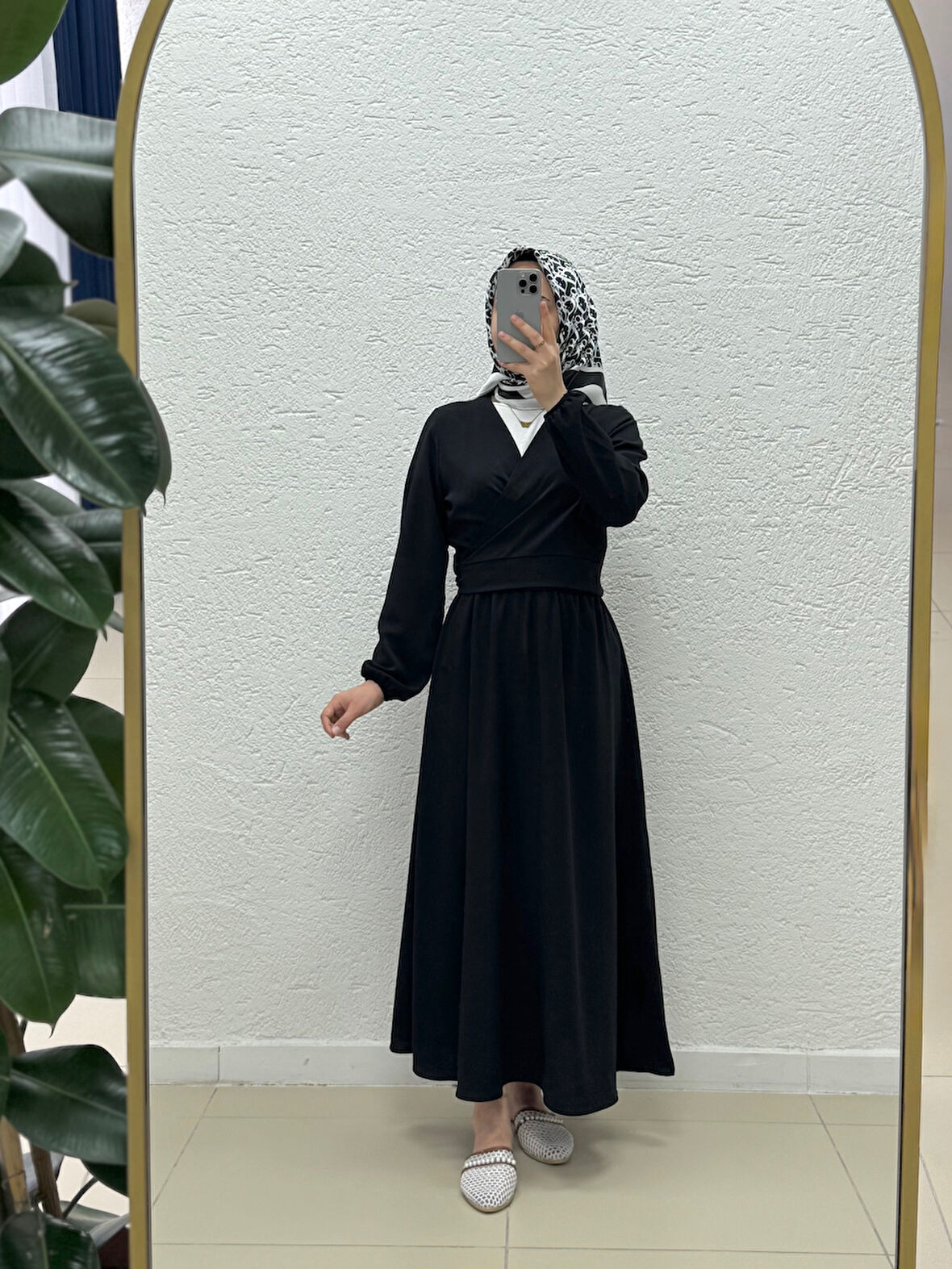 Nubola Önü Bağlamalı Etekli Takım-AS078 Siyah