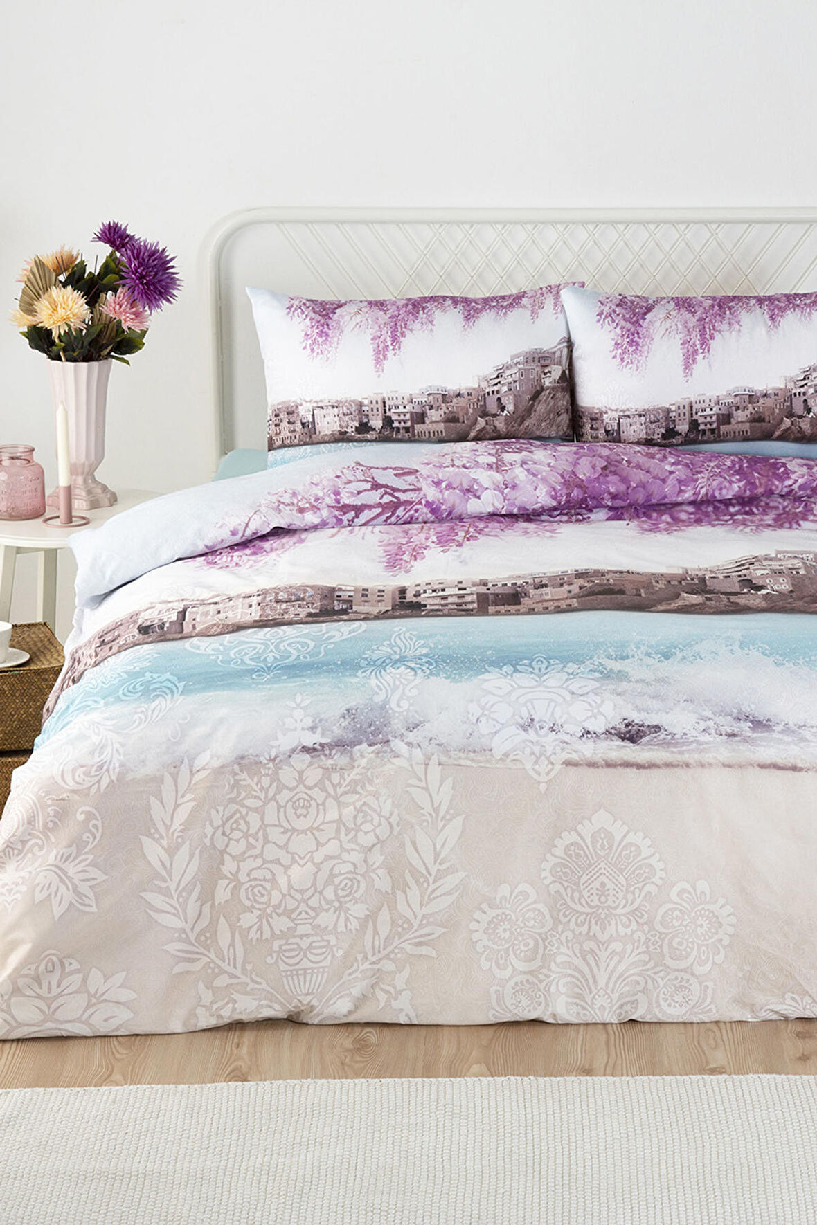 Özdilek Jacaranda Çift Kişilik Soft Life Saten Nevresim Takımı