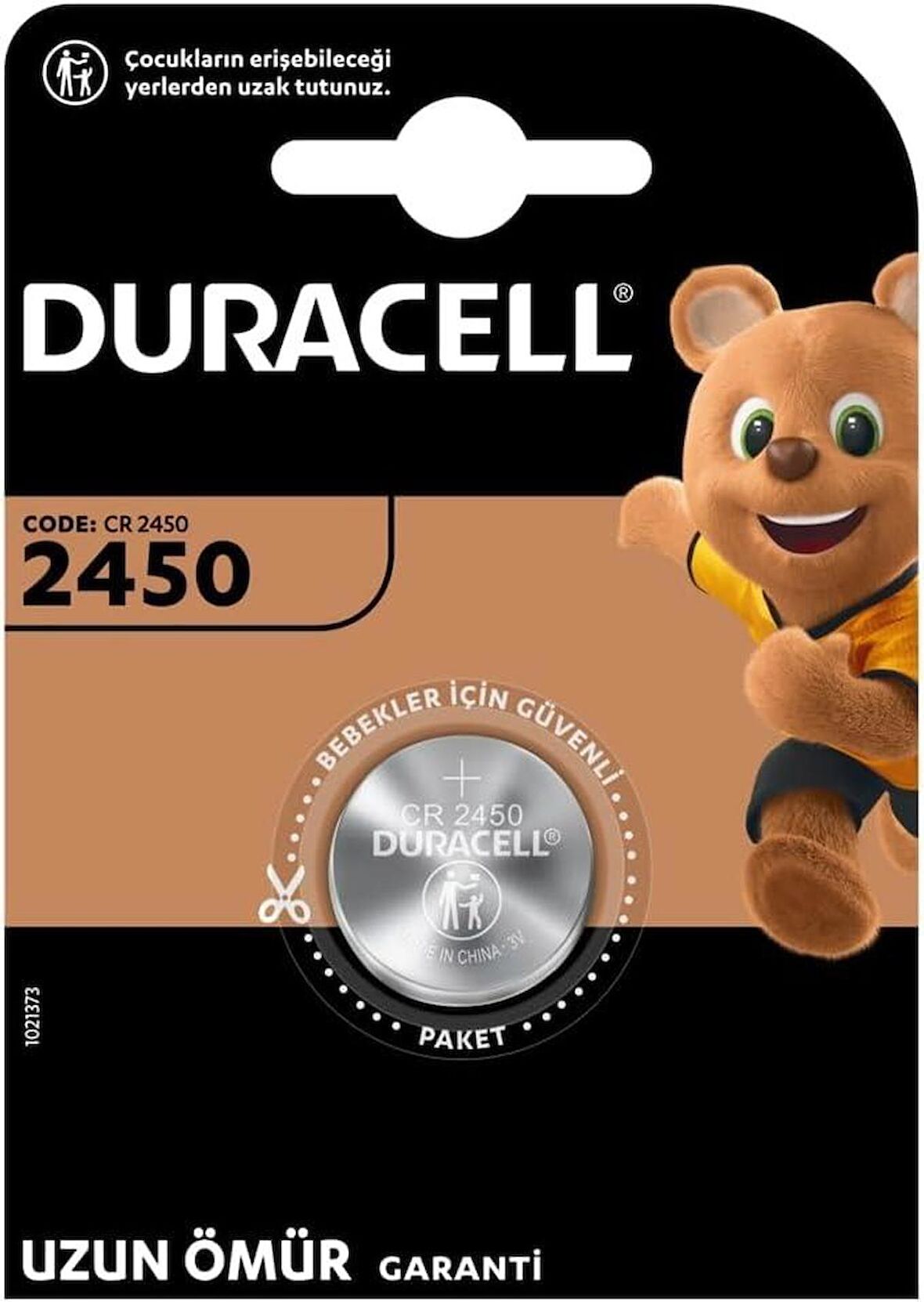 Duracell CR2450 Özel Lityum Düğme Pil 3V