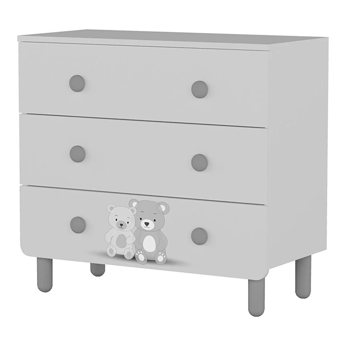 meltemkids Sweet 3 Çekmeceli Şifonyer