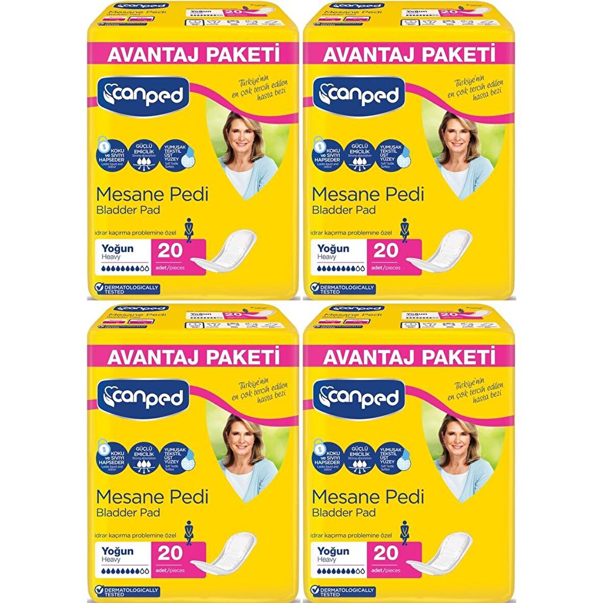 Canped Mesane Pedi Büyük Boy Yoğun 20 x 4:80 Adet Avantaj Paketi