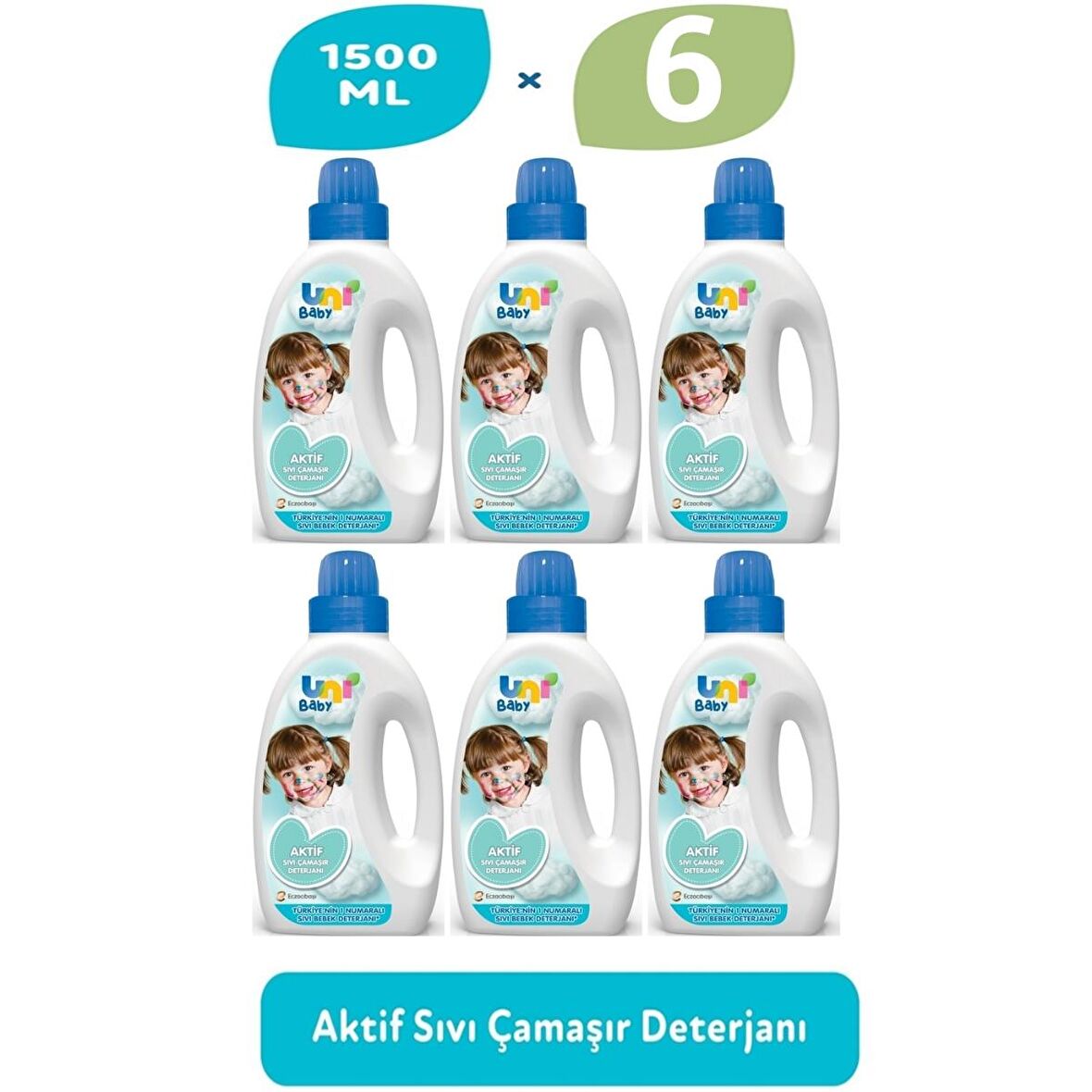 Uni Baby Sıvı Çamaşır Deterjanı Hipoalerjenik 6 x 1500 Ml