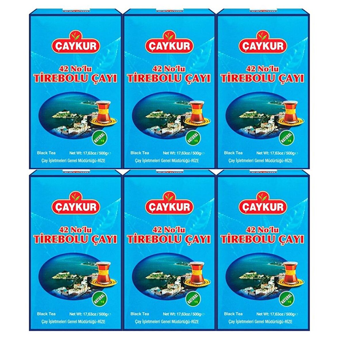 Çaykur 42 Nolu Tirebolu Çayı 500 Gr x 6 Adet