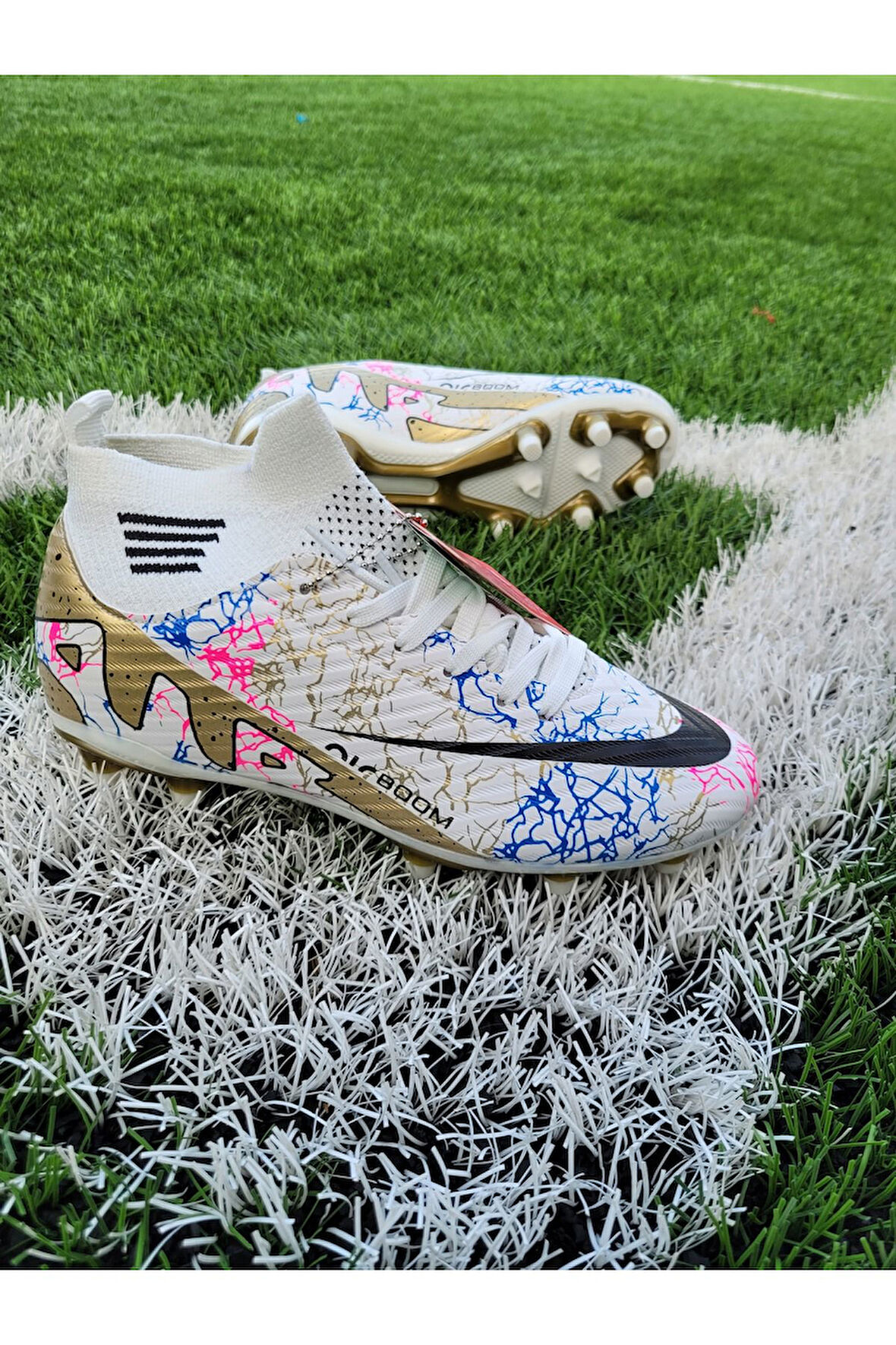 Air Laliga çocuk krampon prof futbol ayakkabısı halı saha ayakkabısı çoraplı krampon yetişkin