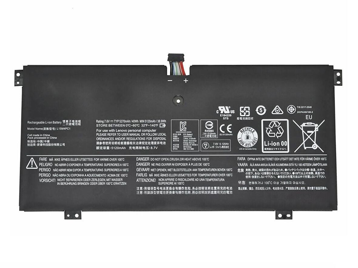 Lenovo Yoga 710 RLL-127 Notebook Bataryası Pili