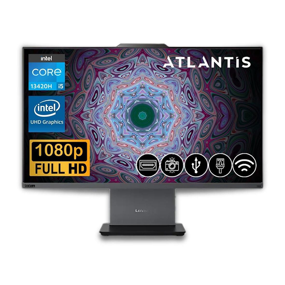 Lenovo ThinkCentre Neo 50a 24 Gen 5  i5-13420H 32GB  256GB M.2 SSD 12SC000YTR ATL8 23.8"Fdos All In One Bilgisayar