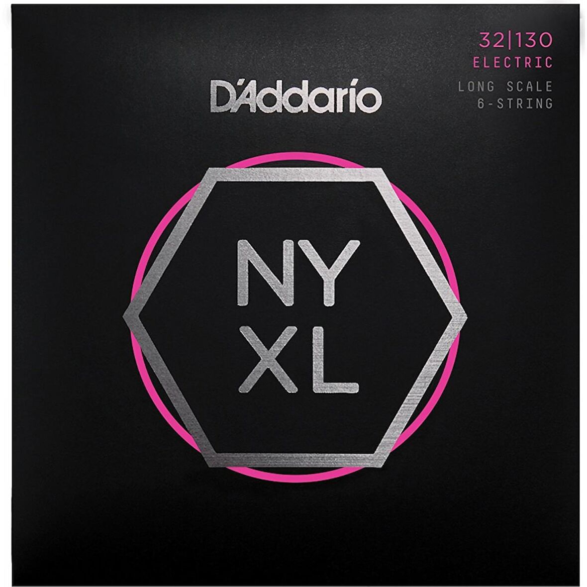 D'Addario NYXL32130, Set Long Scale, Regular Light 6-String, 32-130 Takım Tel 6 Telli Bas Gitar Teli 032-130