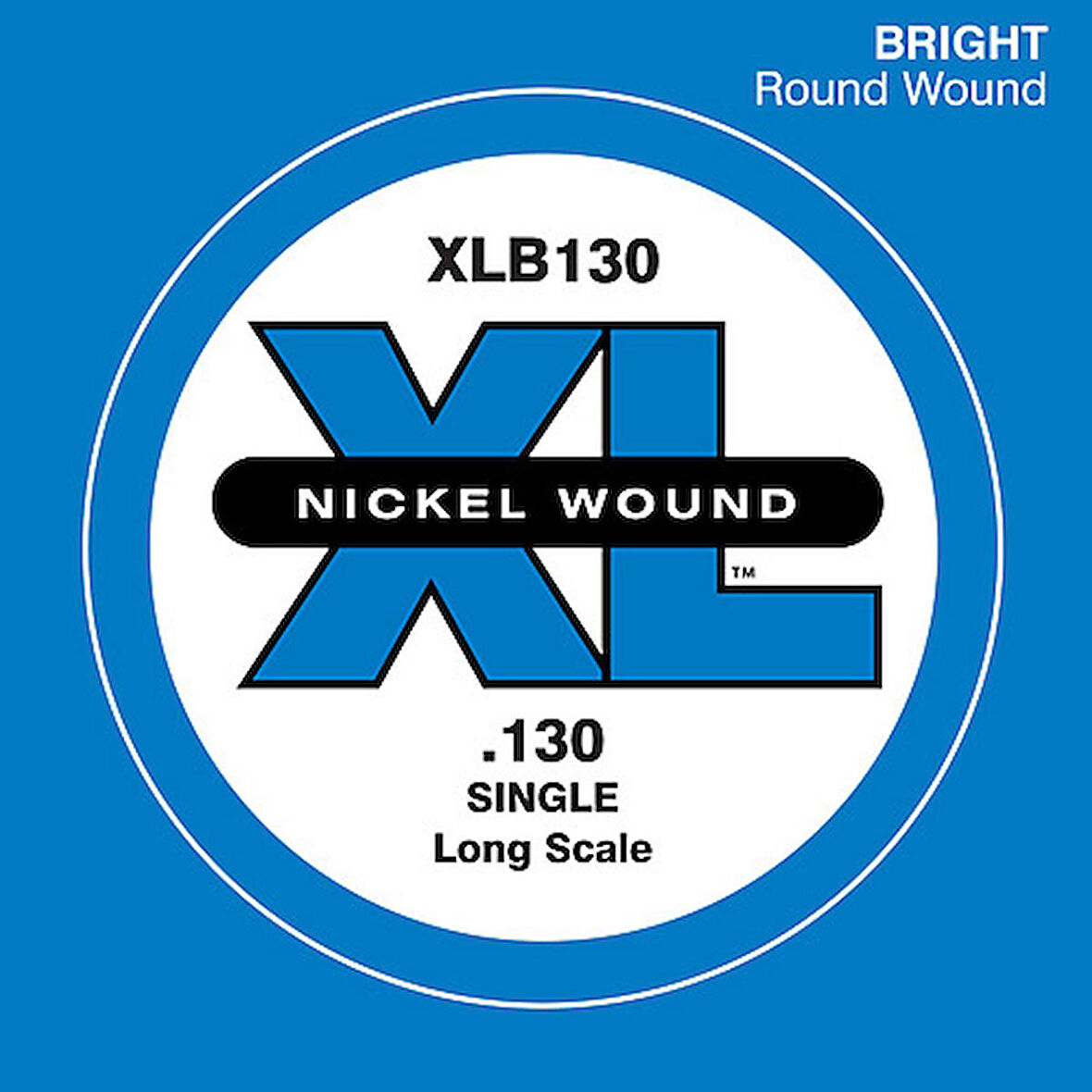 D'Addario Nickel Wound Single Long Scale .130 - XLB130 Bas Gitar Tek Tel