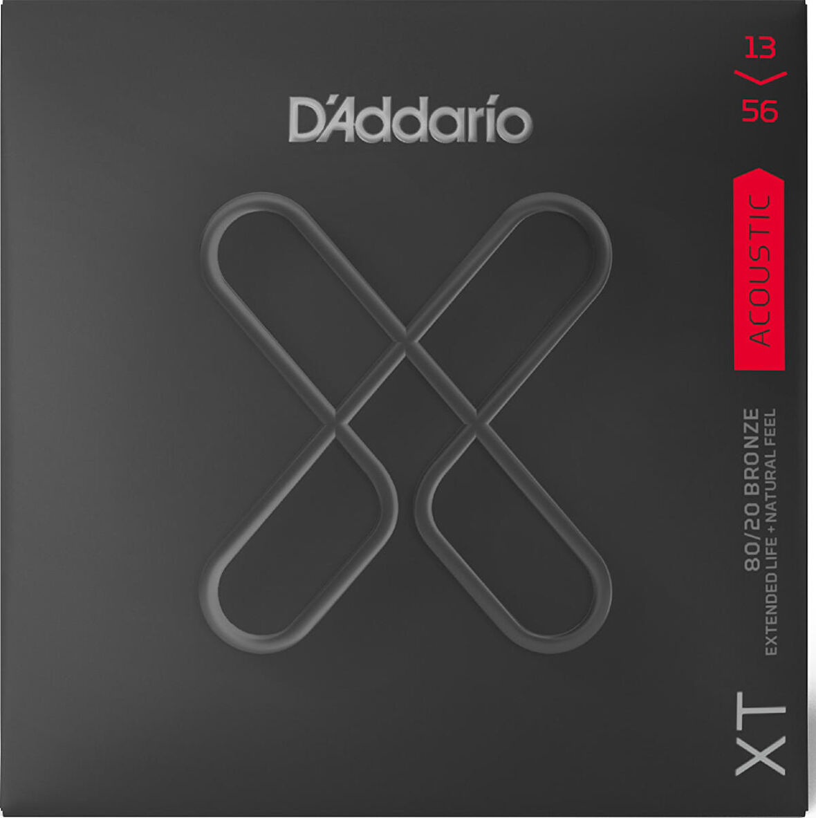 DAddario XTABR1356 XT Acoustic 80/20 Bronze Medium Takım tel Akustik Gitar Teli 13-56