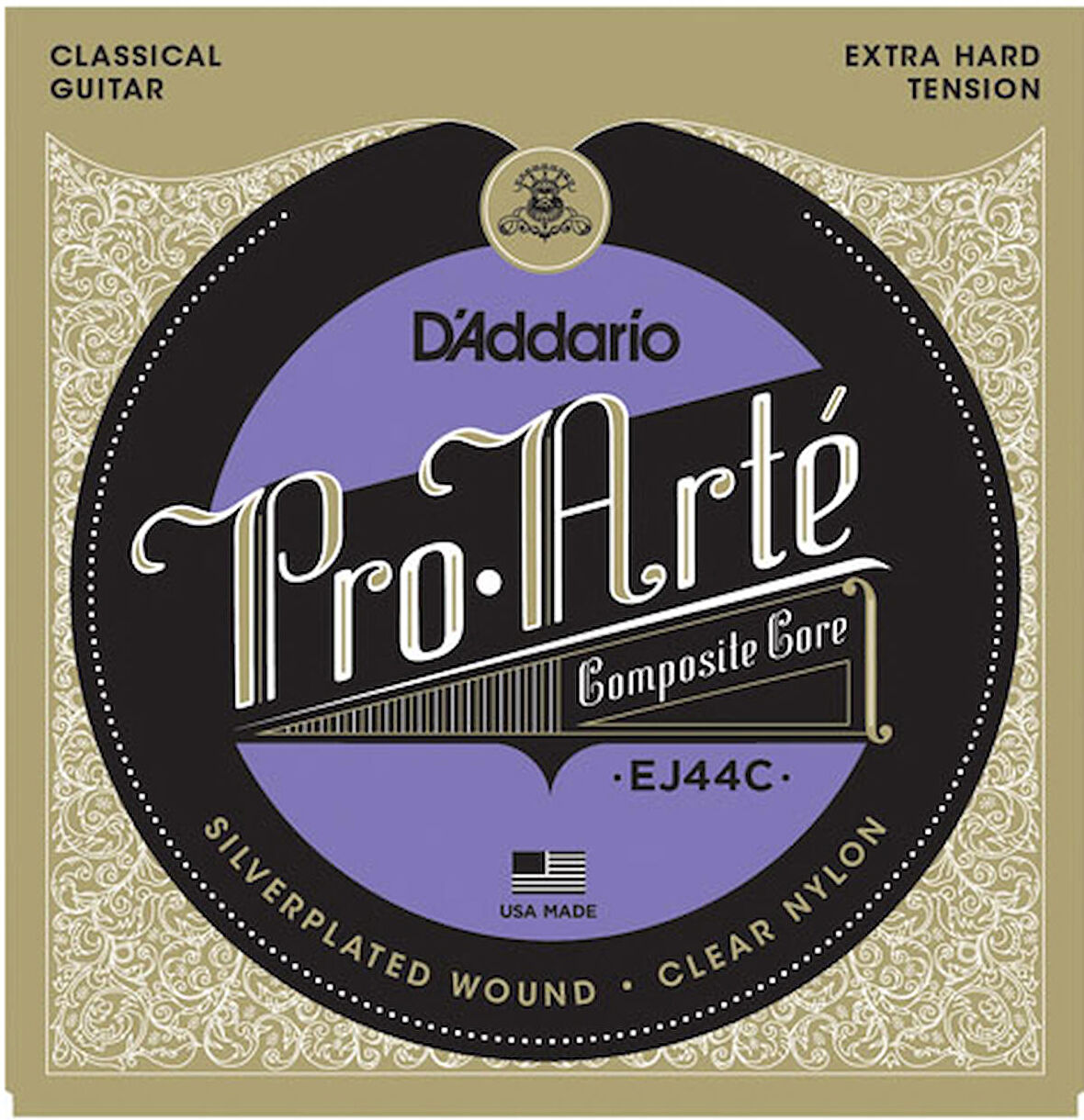 D'Addario EJ44C Pro-Arté Composite, Extra-Hard Tension Takım Tel Klasik Gitar Teli