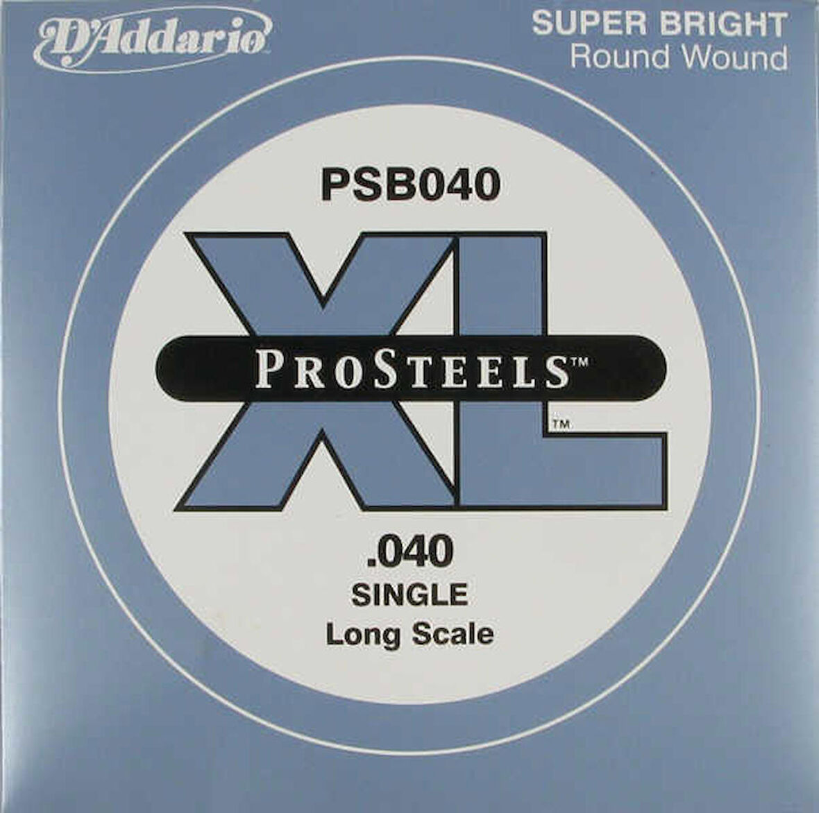 D'Addario ProSteels Bass Single, Custom Light, Long Scale .040 - PSB040 Bas Gitar Tek Tel