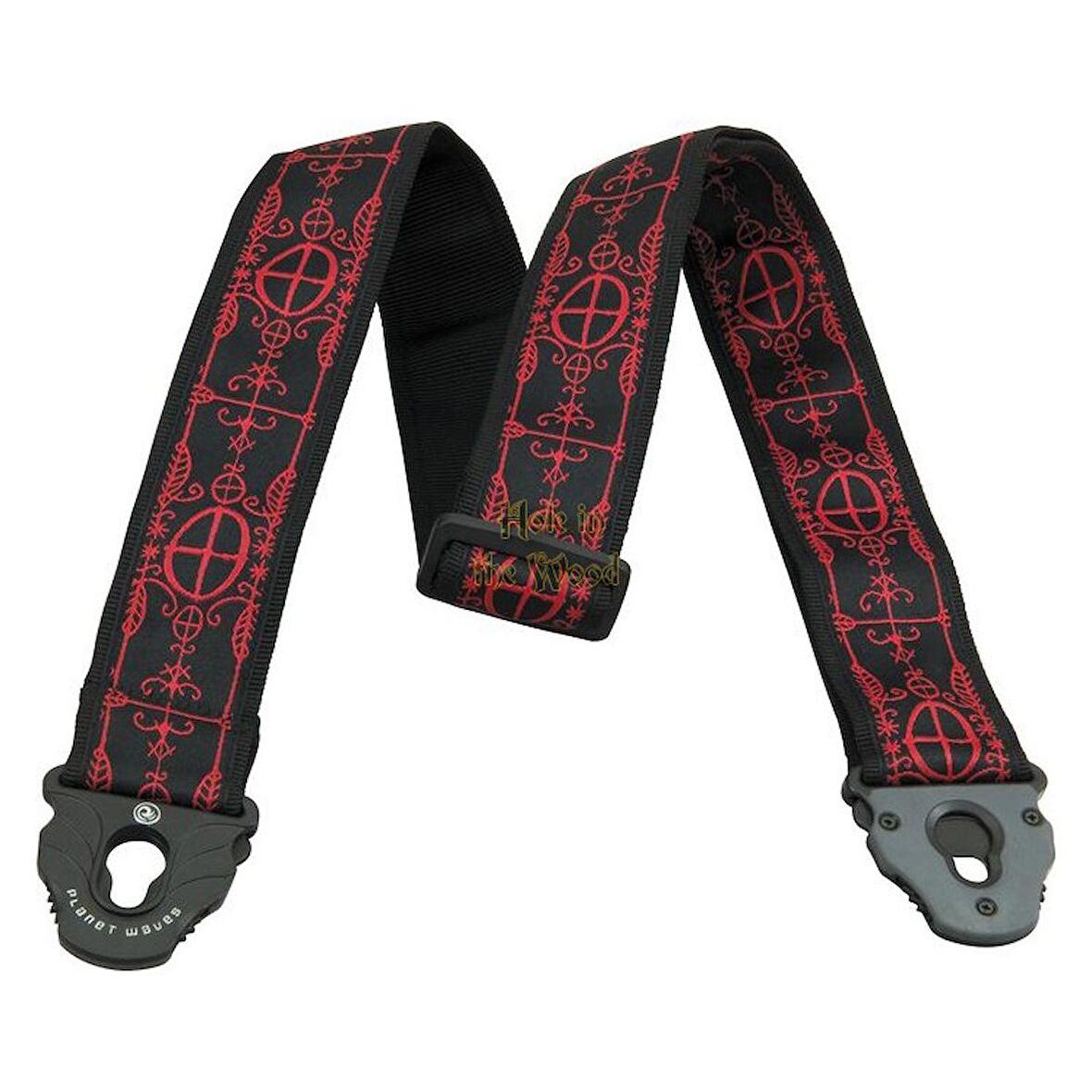Planet Waves Planet Lock Straps Lock Woodoo - 50PLA12 Kilitli Gitar Askısı