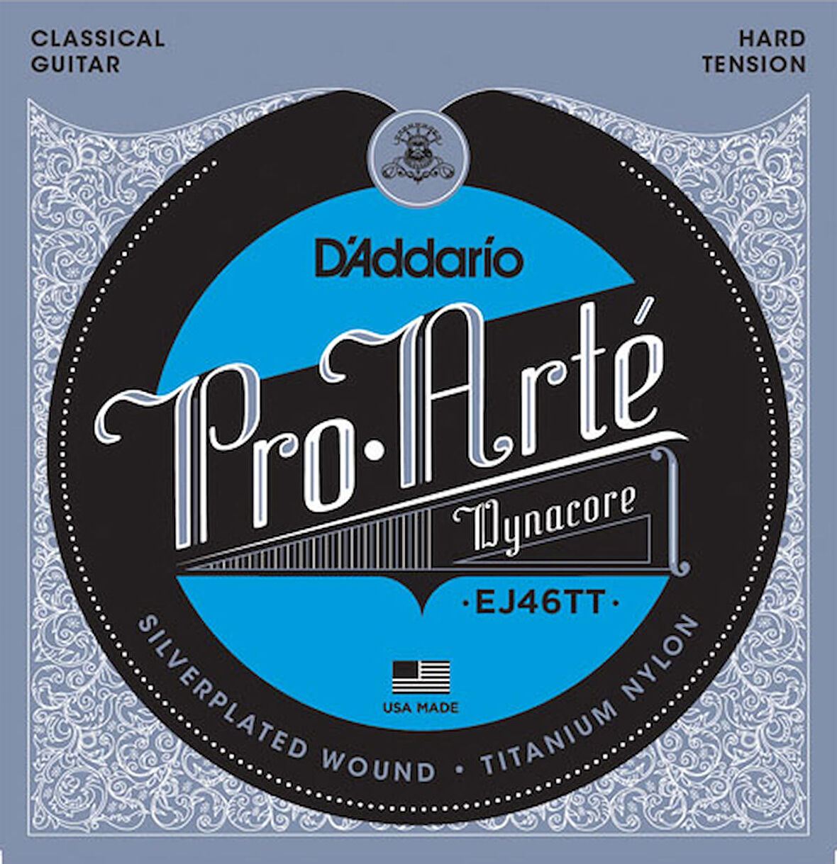 D'Addario EJ46TT Pro-Arté Dynacore, Titanium Trebles, Hard Tension Takım Tel Klasik Gitar Teli