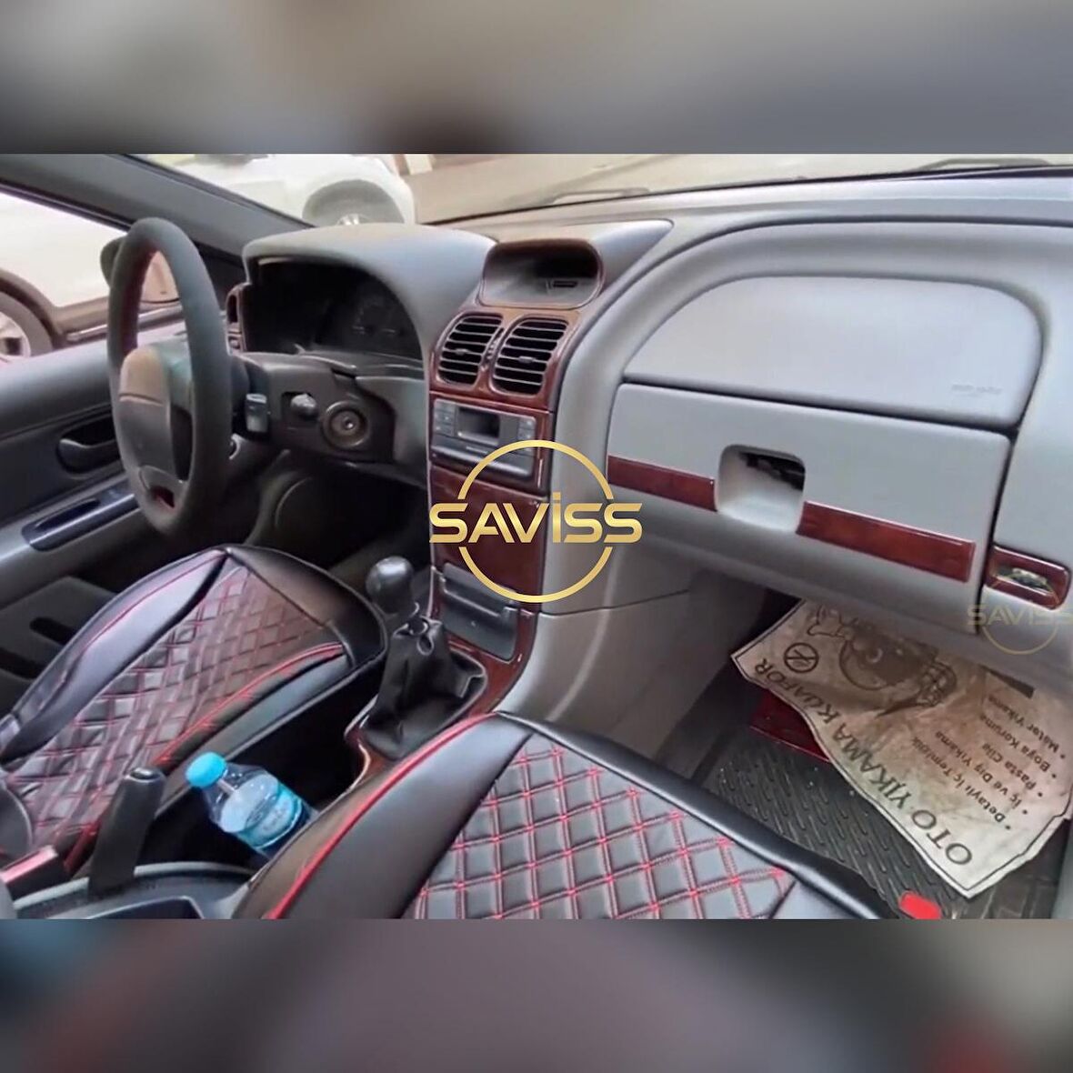 Volkswagen Laguna 1 Gül desenli Maun Full Set,Torpido Maun Kaplama (Gül desenli Maun)