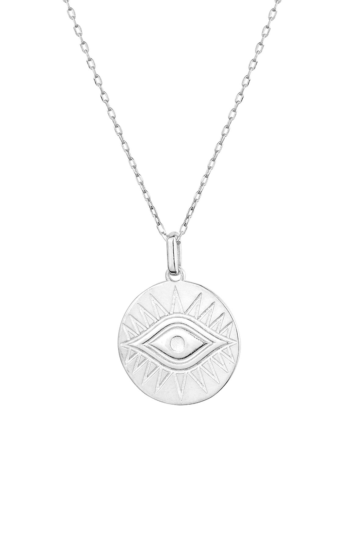 Kadın Büyük Göz Madalyon Kolye | undefined