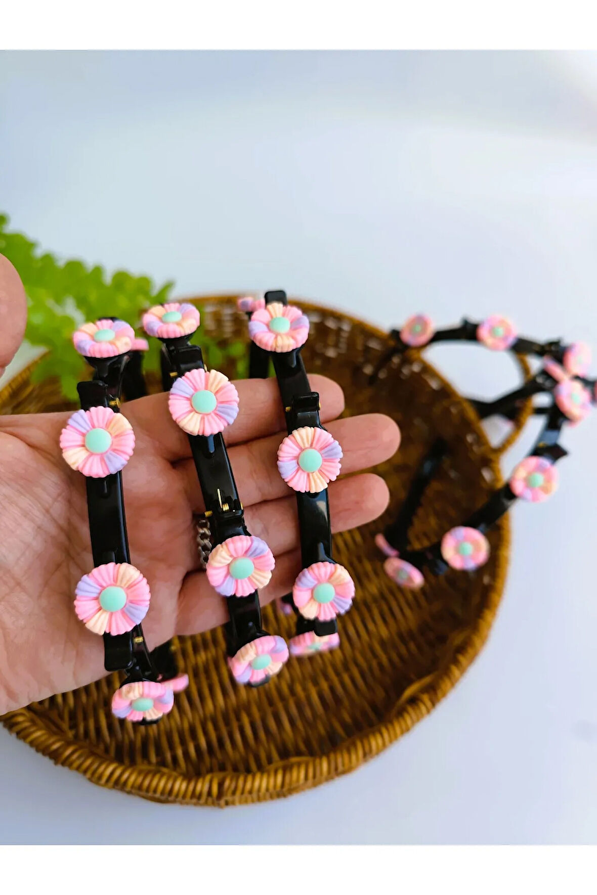 Papatya Çiçekli Taç Mandallı Taç Kıskaçlı Taç 1 Adet