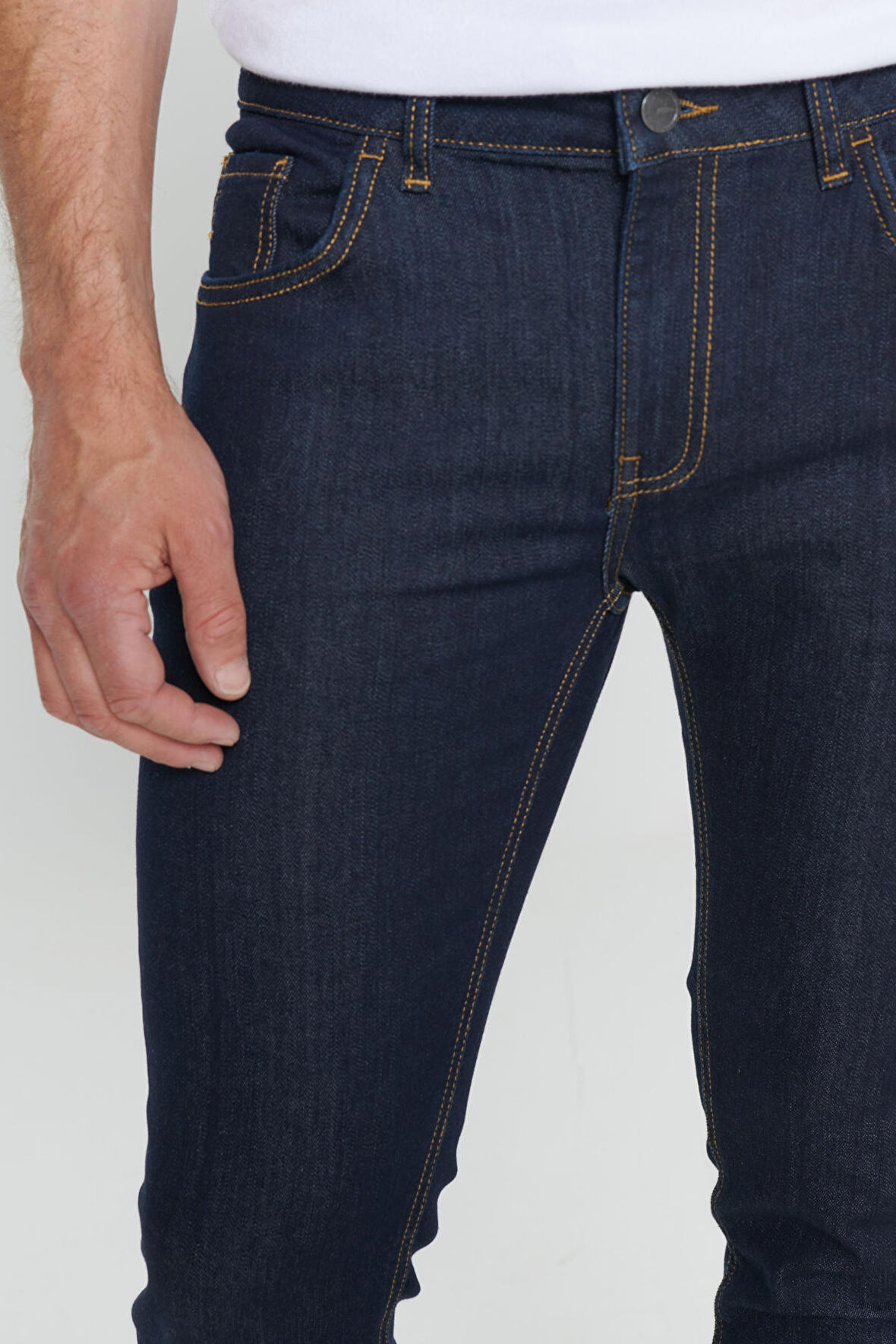 Ekstra Slim Fit Dar Kesim Pamuklu Rıss Jean Kot Denim Pantolon