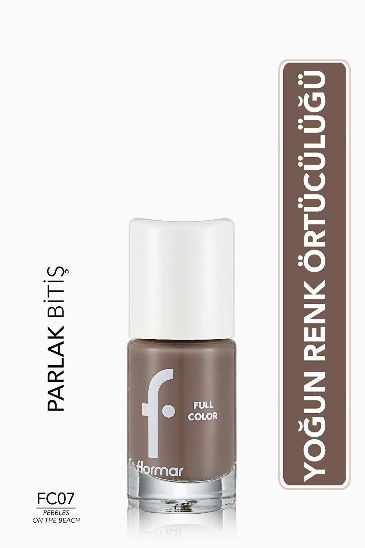 Flormar Yoğun Pigmentli Parlak Oje- Full Color Nail Enamel- Fc07 Pebbles On The Beach -8690604310432