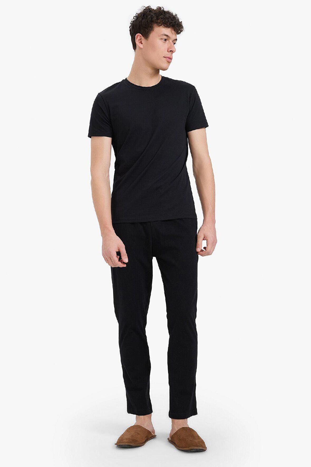 DeFacto Regular Fit Basic Düz Cepli Pijama Altı Z7323AZ25SPBK81