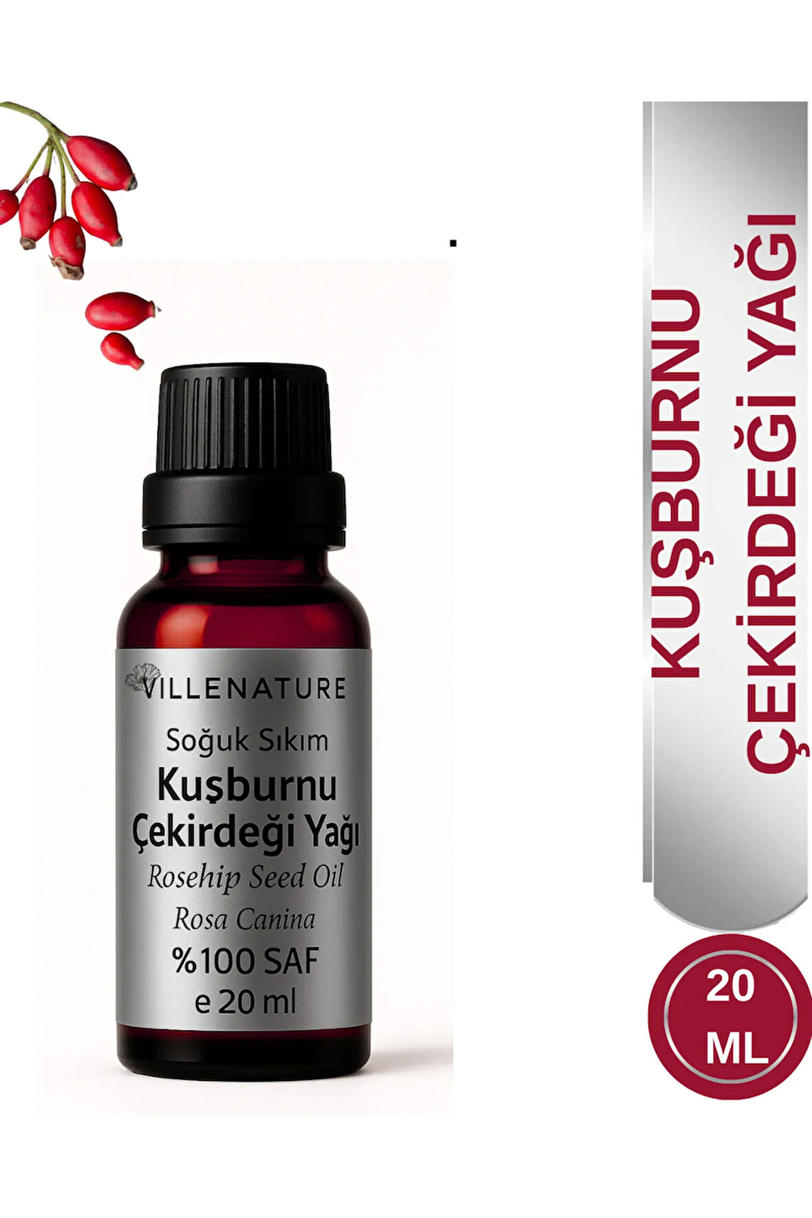 Soğuk Sıkım KUŞBURNU ÇEKİRDEĞİ YAĞI 20 ML