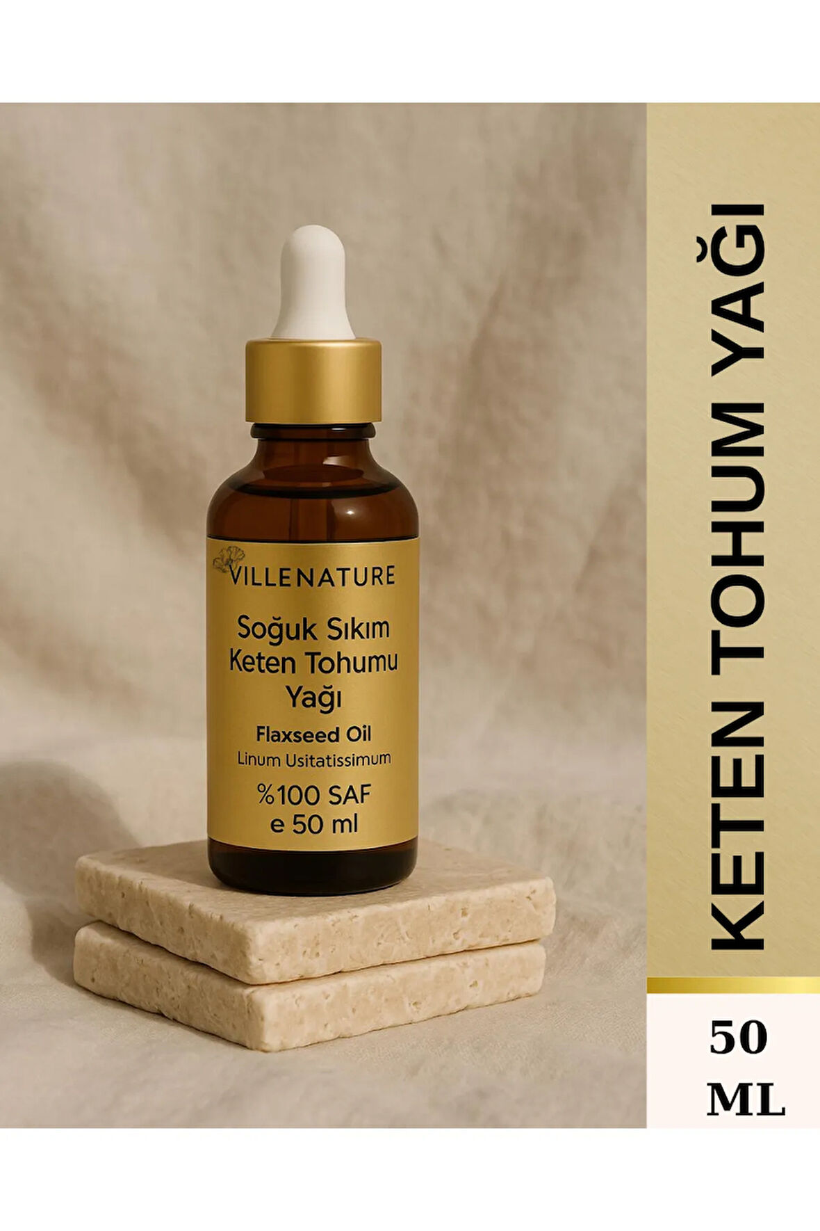 Soğuk Sıkım Keten Tohumu Yağı 50 ML