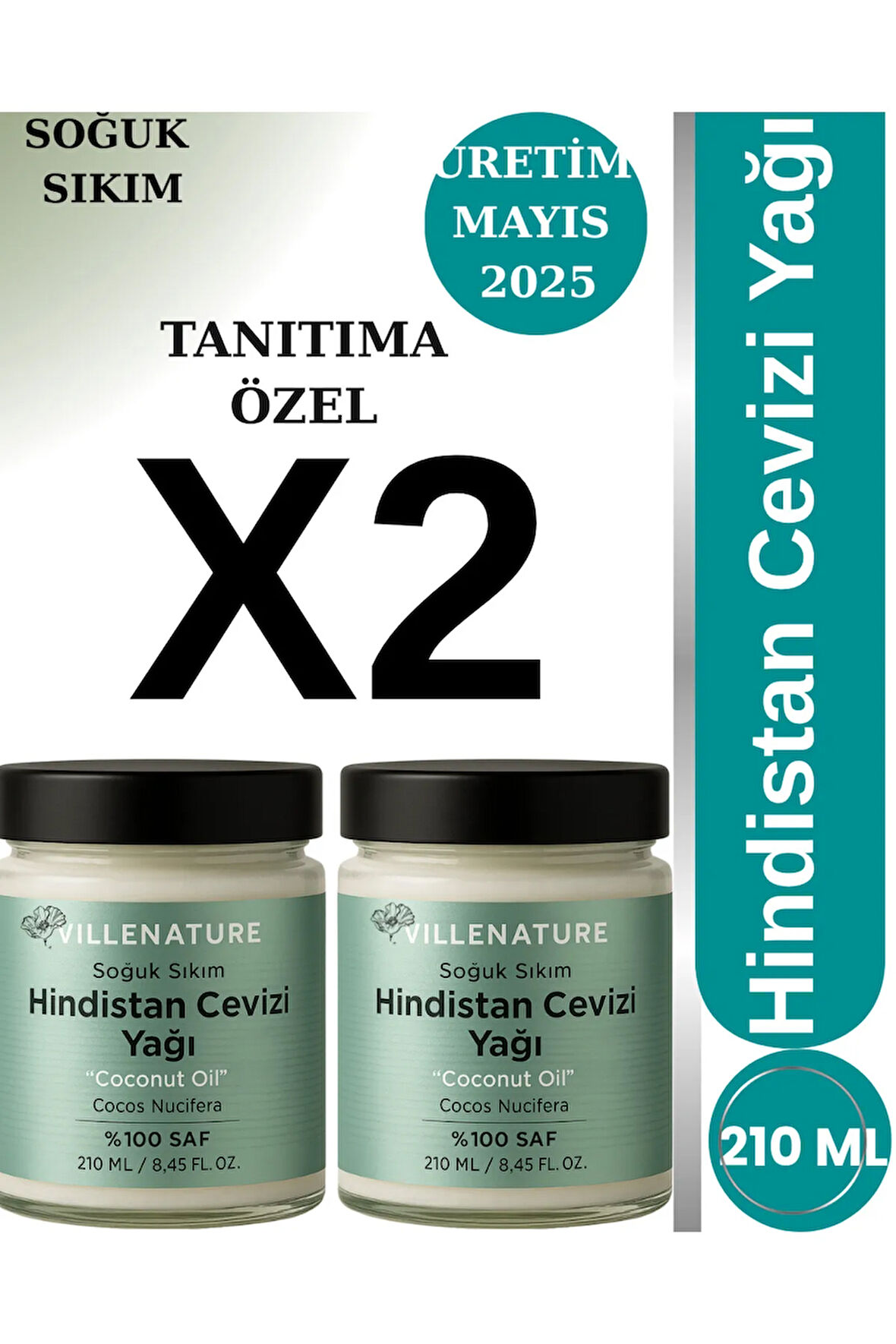 HİNDİSTAN CEVİZİ YAĞI 210ML X2