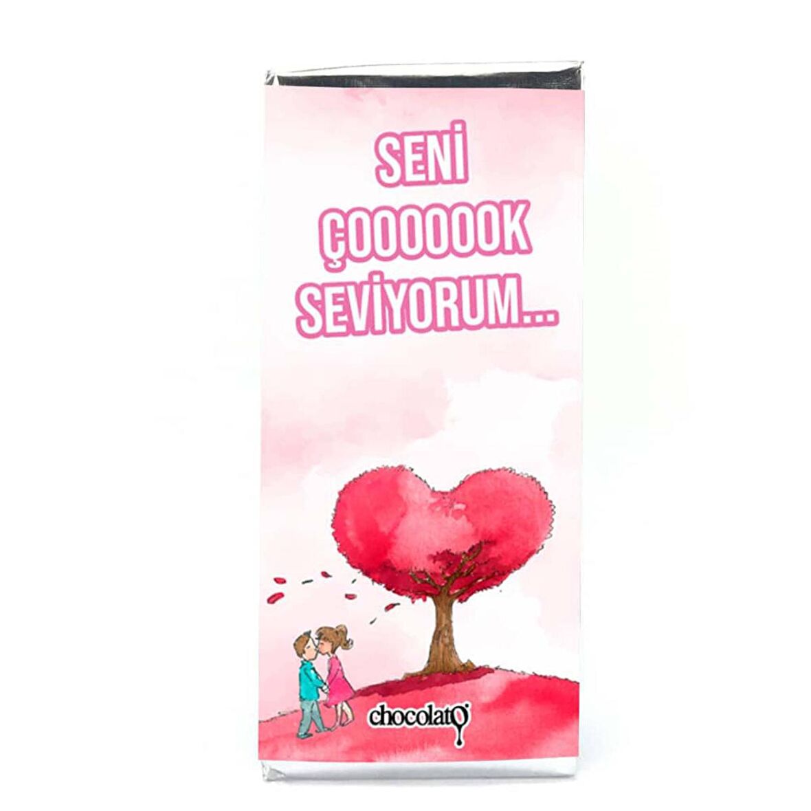 Seni Çok Seviyorum 100 gr. Sütlü Tablet Çikolata