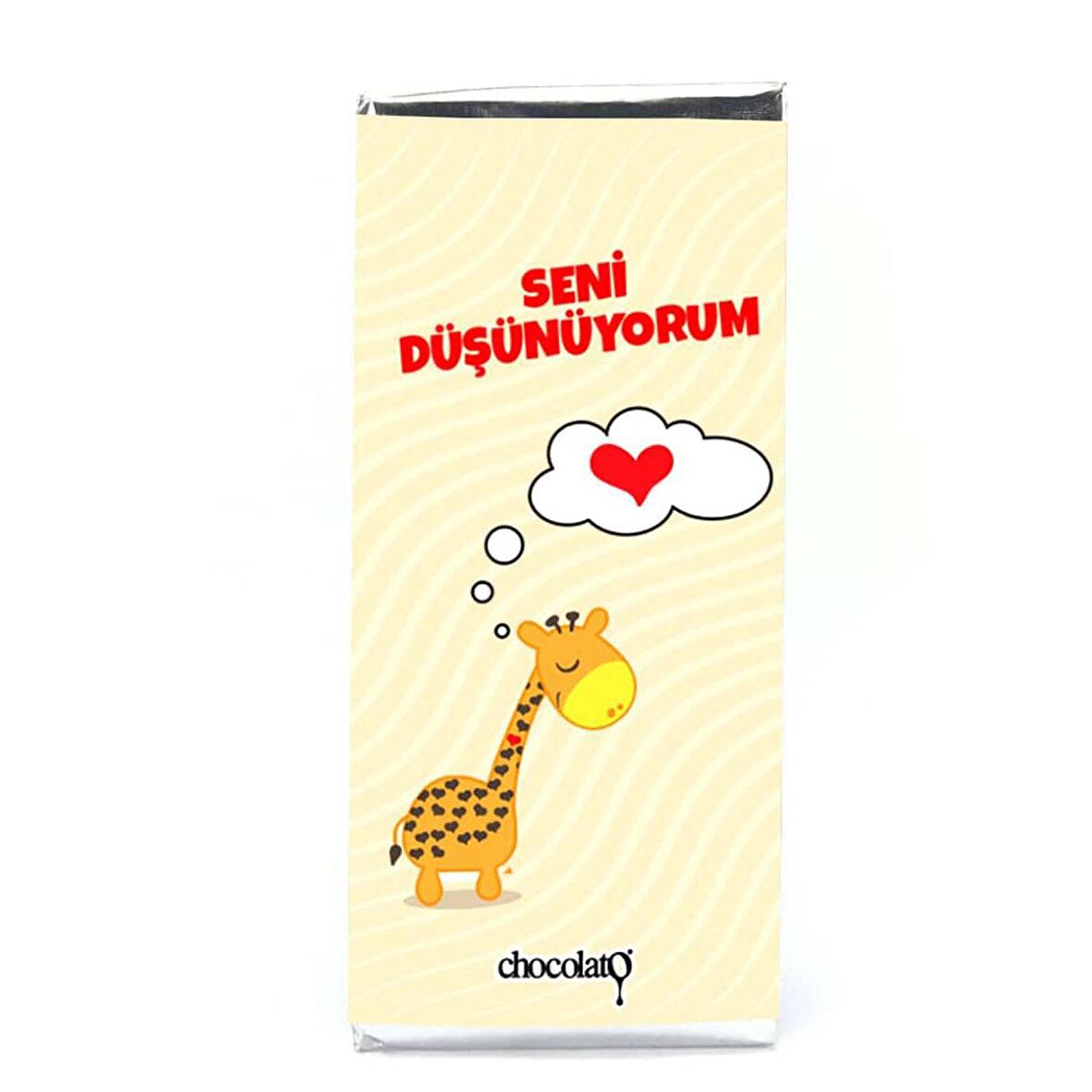 Seni Düşünüyorum 100 gr. Bitter Tablet Çikolata